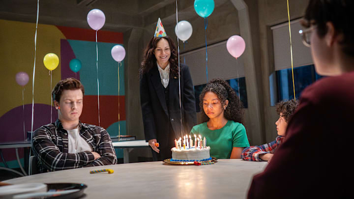 Fionn Laird as Nicky Wilholm; Mary-Louise Parker as Ms. Sigsby; Simone Miller as Kalisha; Viggo Hanvelt as Avery; Arlen So as George in The Institute