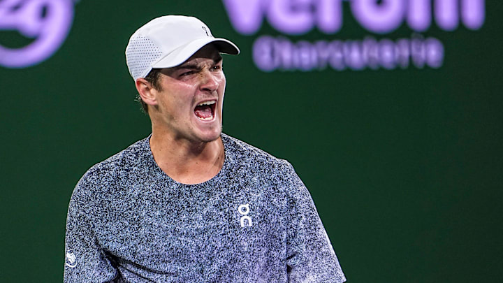 Joao Fonseca upset Tommy Paul at the BNP Paribas Open.