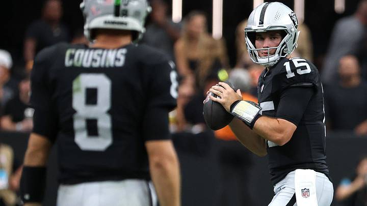 The Raiders are keeping Mendoza on the bench for at least one more week.