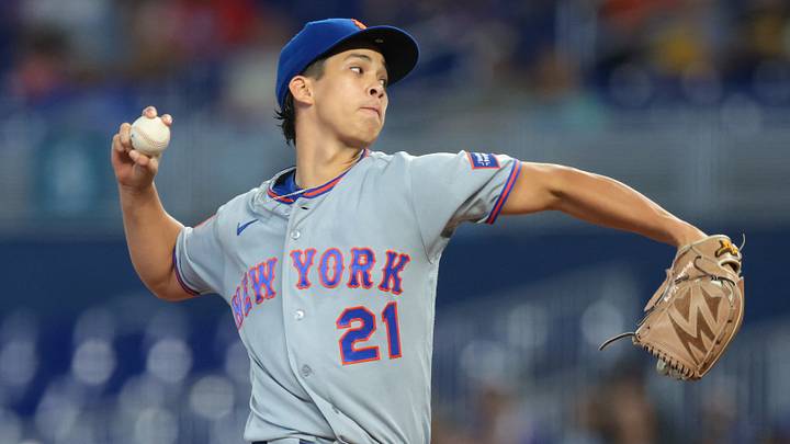 Jonah Tong had a solid start in his return to the New York Mets' starting rotation in Miami on Monday.