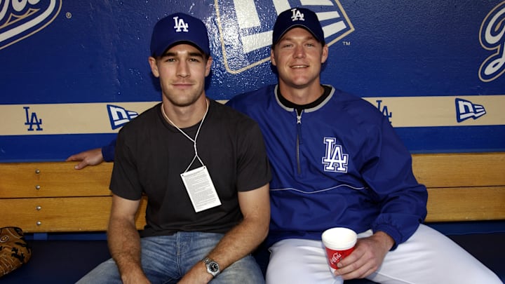 James Van Der Beek at Dodger Stadium