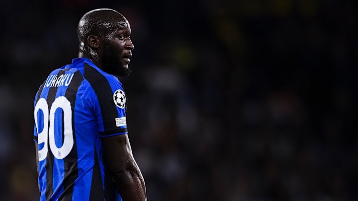 Romelu Lukaku avec les couleurs de l'inter Milan