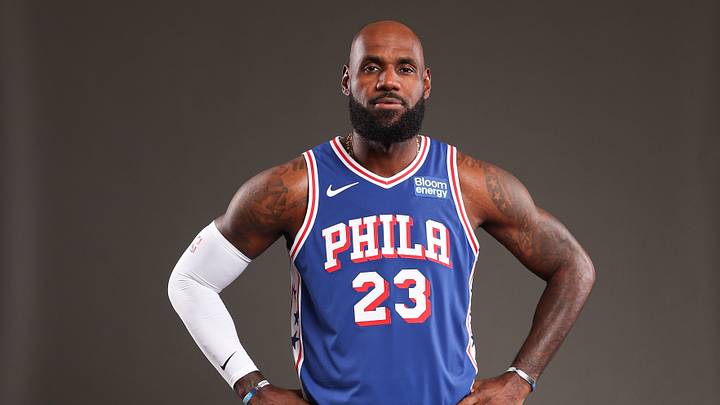 LeBron James' Philadelphia 76ers jersey is back in stock. LeBron James' Philadelphia 76ers jersey is back in stock.