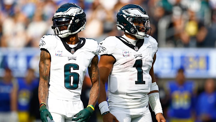 DeVonta Smith and Jalen Hurts, Philadelphia Eagles