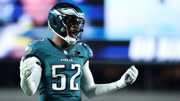 Oct 26, 2026; Philadelphia, Pennsylvania, USA; Philadelphia Eagles linebacker Jonathan Greenard (52) reacts after a play during the second quarter against the Dallas Cowboys at Lincoln Financial Field. Mandatory Credit: Bill Streicher-Imagn Images Oct 26, 2026; Philadelphia, Pennsylvania, USA; Philadelphia Eagles linebacker Jonathan Greenard (52) reacts after a play during the second quarter against the Dallas Cowboys at Lincoln Financial Field. Mandatory Credit: Bill Streicher-Imagn Images