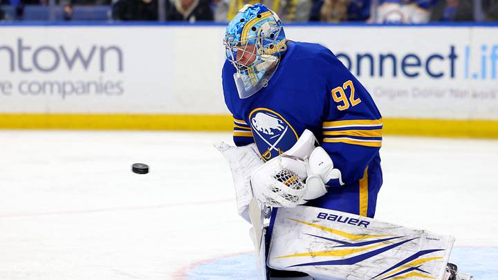 Buffalo Sabres goaltender Colten Ellis Buffalo Sabres goaltender Colten Ellis