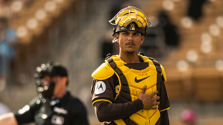 San Diego Padres catcher Ethan Salas