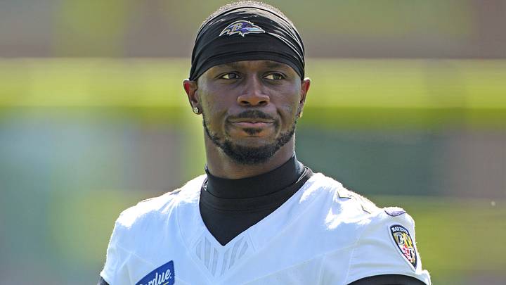 Jul 30, 2026; Owings Mills, MD, USA; Baltimore Ravens cornerback Amani Oruwariye (25) during practice drills at Under Armour Peformance Center. Mandatory Credit: Mitch Stringer-Imagn Images