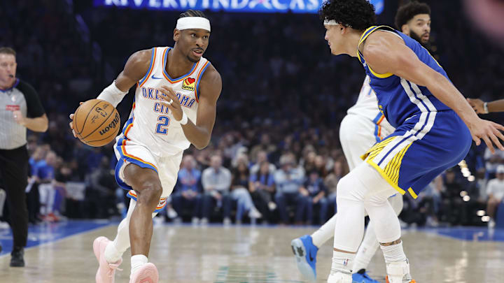 Oklahoma City Thunder guard Shai Gilgeous-Alexander leads the NBA in made free throws per game this season. Oklahoma City Thunder guard Shai Gilgeous-Alexander leads the NBA in made free throws per game this season.