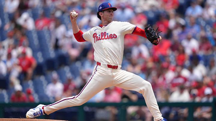 Jun 17, 2026; Philadelphia, Pennsylvania, USA; Philadelphia Phillies starting pitcher Andrew Painter (24) throws a pitch against the Miami Marlins in the first inning at Citizens Bank Park. Jun 17, 2026; Philadelphia, Pennsylvania, USA; Philadelphia Phillies starting pitcher Andrew Painter (24) throws a pitch against the Miami Marlins in the first inning at Citizens Bank Park.