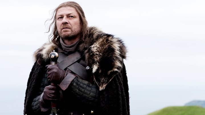 Sean Bean (Ned Stark) in Game of Thrones season 1 Episode 1, "Winter Is Coming"