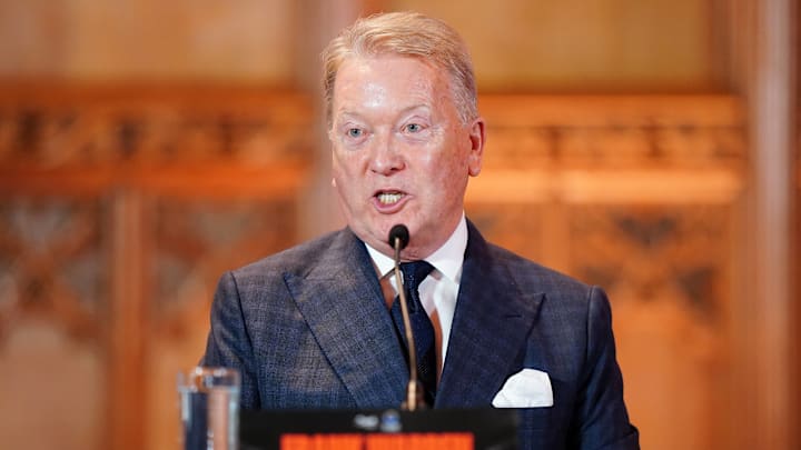 Promoter Frank Warren during a press conference at the Guildhall, London on October 23, 2024. Promoter Frank Warren during a press conference at the Guildhall, London on October 23, 2024.