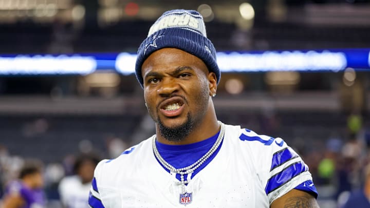 Dallas Cowboys defensive end Micah Parsons reacts after the game against the Baltimore Ravens at AT&T Stadium 