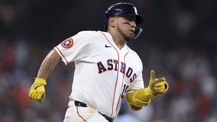 Houston Astros third baseman Isaac Paredes. Houston Astros third baseman Isaac Paredes.