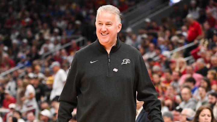Purdue Boilermakers head coach Matt Painter looks on during the second round of the NCAA Tournament. Purdue Boilermakers head coach Matt Painter looks on during the second round of the NCAA Tournament.