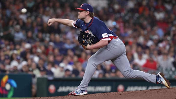 United States starting pitcher Logan Webb.