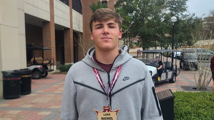 2025 QB prospect Luke Nickel talks about his recruitment process on Jan. 21, 2023 at FSU's Junior Day.