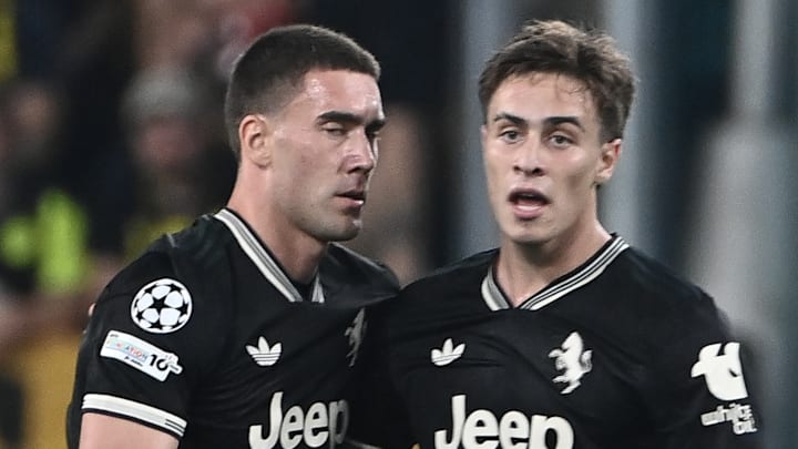 Juventus could lose the services of Dusan Vlahovic, left, and Kenan Yildiz in the January transfer window