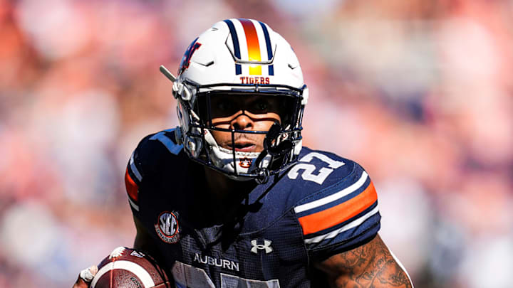 Jarquez Hunter should see a heavy load in the Iron Bowl when Auburn takes on Alabama. Jarquez Hunter should see a heavy load in the Iron Bowl when Auburn takes on Alabama.