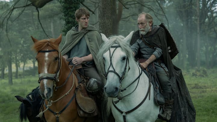 Peter Claffey (Dunk) and Danny Webb (Ser Arlan of Pennytree) in A Knight of the Seven Kingdoms.
