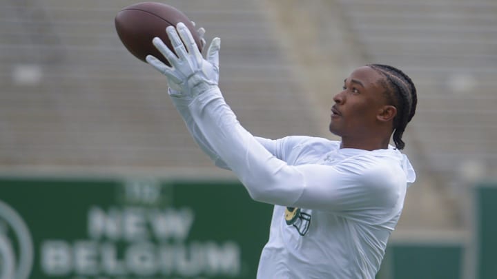 Colorado State receiver Tory Horton during his pro day at Canvas Stadium.