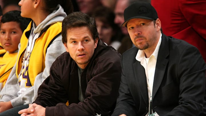 Celebrities At The Los Angeles Laker Game