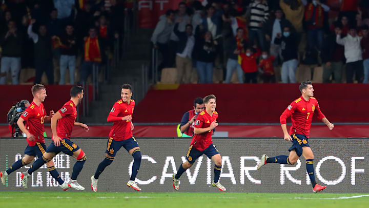 L'esultanza degli spagnoli