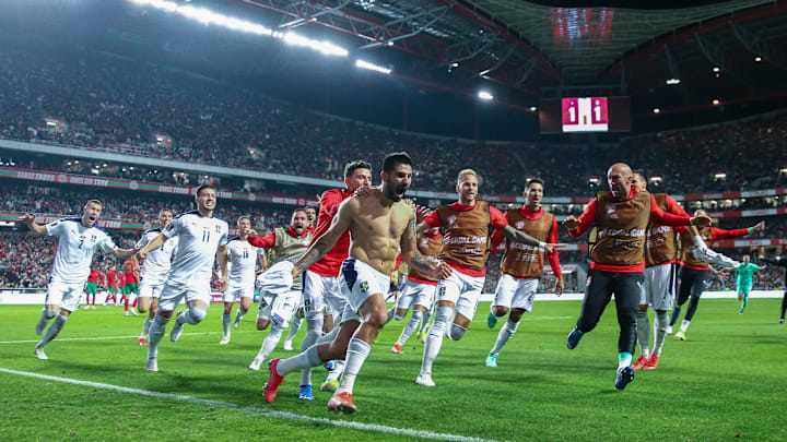 Aleksandar Mitrovic celebrates his incredible last-minute equaliser Aleksandar Mitrovic celebrates his incredible last-minute equaliser
