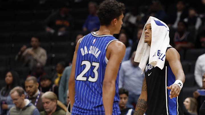 Orlando Magic forwards Paolo Banchero and Tristan da Silva are likely to start in the frontcourt in the first game this season without standout Franz Wagner, who will miss the next few weeks due to a high ankle sprain. Orlando Magic forwards Paolo Banchero and Tristan da Silva are likely to start in the frontcourt in the first game this season without standout Franz Wagner, who will miss the next few weeks due to a high ankle sprain.