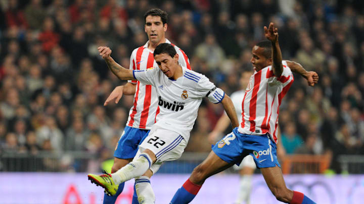 Real Madrid's Argentinian midfielder Ang