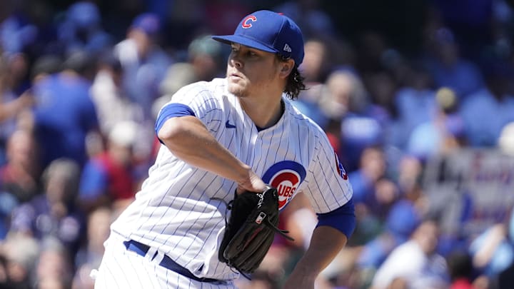 Chicago Cubs starting pitcher Justin Steele