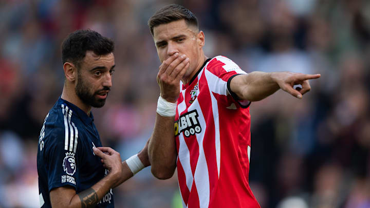 Bruno Fernandes fez gol no último jogo dos Red Devils