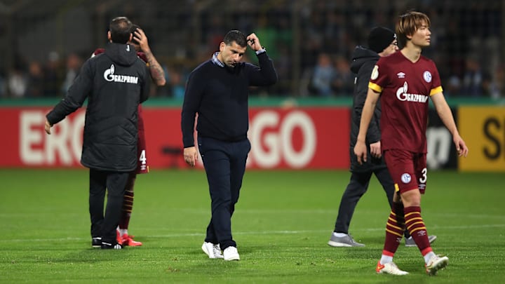 Dimitrios Grammozis sichtlich angekratzt nach dem Spiel