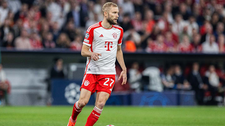 Konrad Laimer gehört zu den Münchner Hoffnungsträgern in Madrid. Konrad Laimer gehört zu den Münchner Hoffnungsträgern in Madrid.