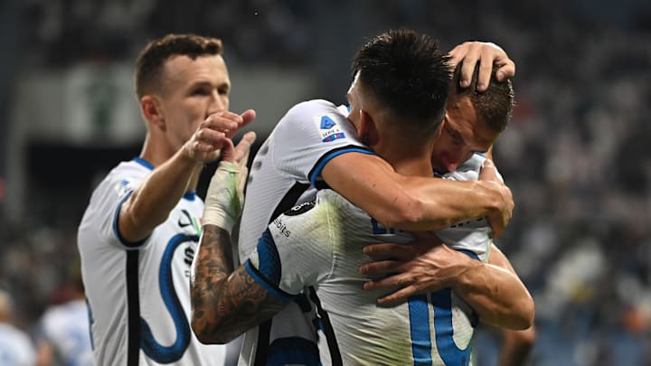 La carica di Dzeko, Lautaro e Perisic 
