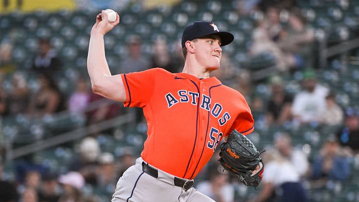Houston Astros pitcher Hunter Brown throws a pitch against the Athletics during the first inning at Sutter Health Park. Mandatory Credit: Ed Szczepanski-Imagn Images Houston Astros pitcher Hunter Brown throws a pitch against the Athletics during the first inning at Sutter Health Park. Mandatory Credit: Ed Szczepanski-Imagn Images