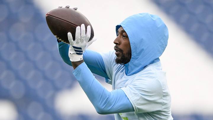 Oct 11, 2026; Nashville, Tennessee, USA; Tennessee Titans wide receiver Calvin Ridley (0) during pre-game warmups against the Houston Texans at Nissan Stadium. Mandatory Credit: Steve Roberts-Imagn Images Oct 11, 2026; Nashville, Tennessee, USA; Tennessee Titans wide receiver Calvin Ridley (0) during pre-game warmups against the Houston Texans at Nissan Stadium. Mandatory Credit: Steve Roberts-Imagn Images