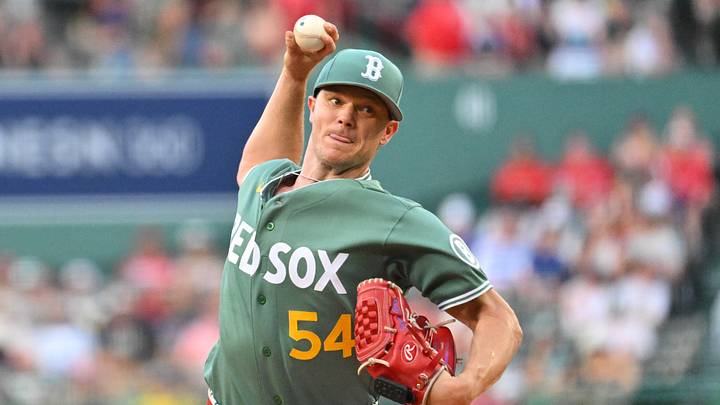 Jun 12, 2026; Boston, Massachusetts, USA; Boston Red Sox starting pitcher Sonny Gray (54) pitches against the Texas Rangers during the first inning at Fenway Park. Mandatory Credit: Eric Canha-Imagn Images Jun 12, 2026; Boston, Massachusetts, USA; Boston Red Sox starting pitcher Sonny Gray (54) pitches against the Texas Rangers during the first inning at Fenway Park. Mandatory Credit: Eric Canha-Imagn Images