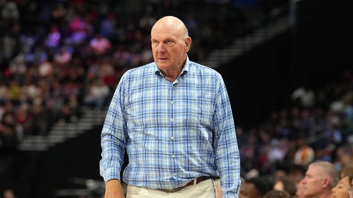 Mar 16, 2026; Inglewood, California, USA; LA Clippers owner Steve Ballmer reacts against the San Antonio Spurs in the first half at Intuit Dome. Mandatory Credit: Kirby Lee-Imagn Images Mar 16, 2026; Inglewood, California, USA; LA Clippers owner Steve Ballmer reacts against the San Antonio Spurs in the first half at Intuit Dome. Mandatory Credit: Kirby Lee-Imagn Images