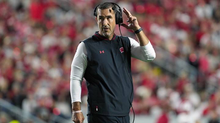 Wisconsin Badgers head coach Luke Fickell. 
