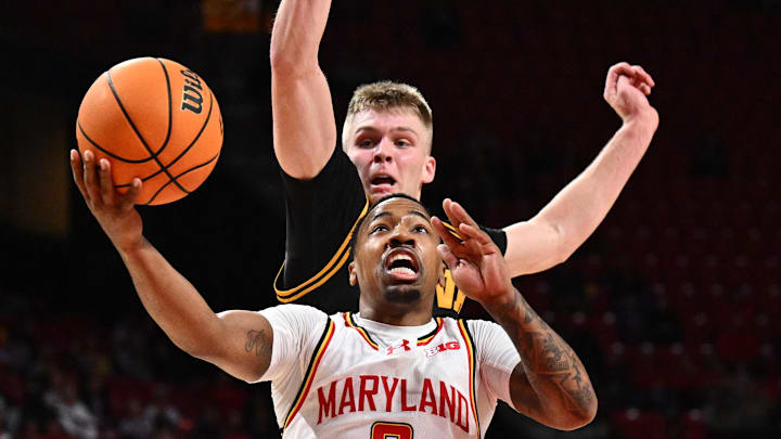 Maryland Terrapins guard David Coit (8) 