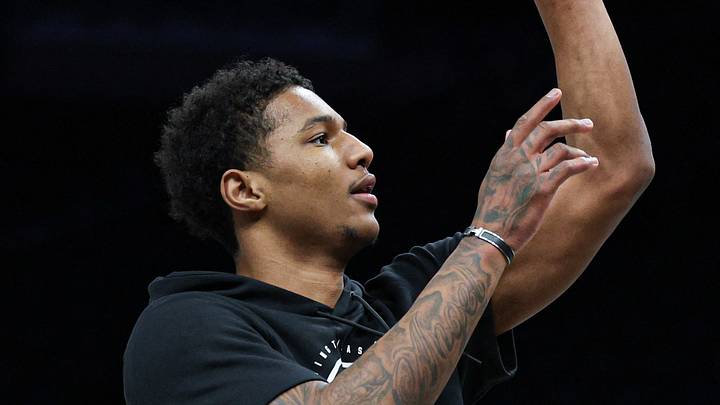Apr 5, 2026; Brooklyn, New York, USA; Washington Wizards forward Julian Reese (15) warms up before the game against the Brooklyn Nets at Barclays Center. Mandatory Credit: Vincent Carchietta-Imagn Images Apr 5, 2026; Brooklyn, New York, USA; Washington Wizards forward Julian Reese (15) warms up before the game against the Brooklyn Nets at Barclays Center. Mandatory Credit: Vincent Carchietta-Imagn Images