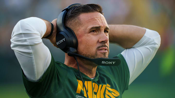 Green Bay Packers head coach Matt LaFleur Green Bay Packers head coach Matt LaFleur