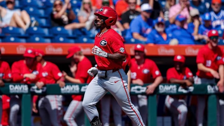 Robbie Burnett after first inning home run. 