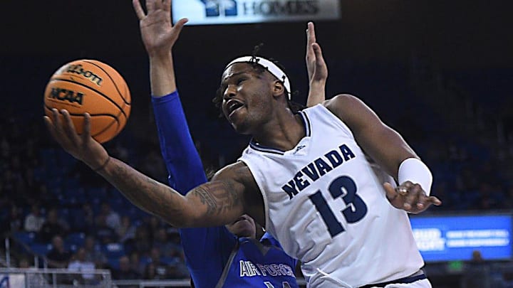 Nevada   s Kenan Blackshear drives against Air Force at Lawlor Events Center in Reno on Jan. 9,