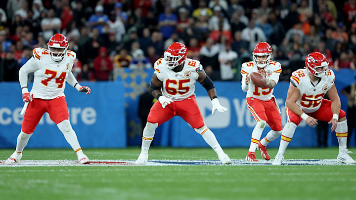 Jawaan Taylor, Trey Smith, Creed Humphrey, Patrick Mahomes