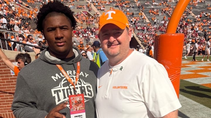 Ryan Walls with Josh Heupel
