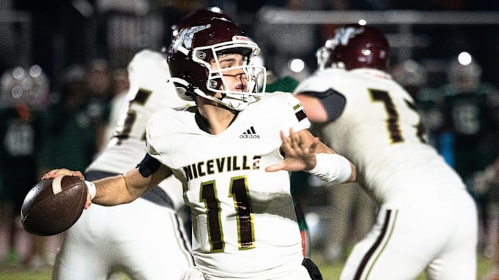 Mosley plays Niceville at Tommy Oliver Stadium in Panama City, Fla., Oct. 11, 2024. Mosley won the Class 5A-District 1 championship game, 37-28. (Tyler Orsburn/News Herald)