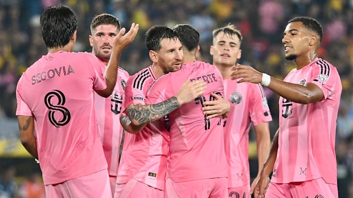Lionel Messi (left center) is on the scoresheet, unofficially, for 2026. 