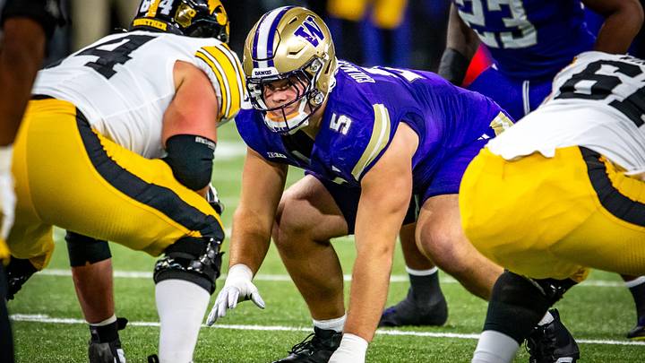 Derek Colman-Brusa has started all seven UW games at defensive tackle so far. 